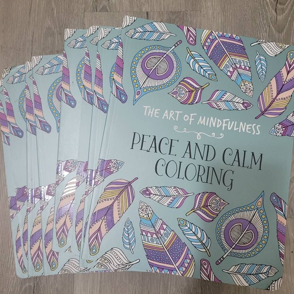 8 brand new The Art of mind peace and calm mantra coloring books brand new